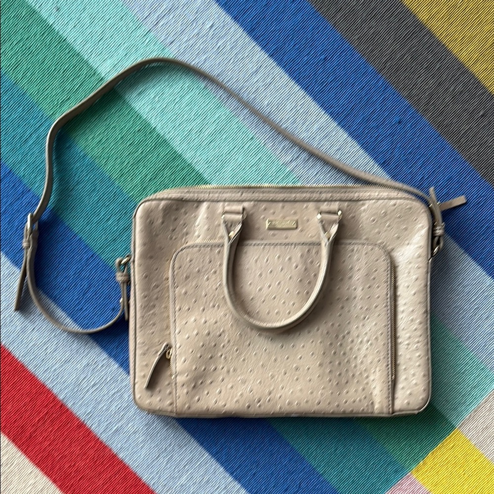 Kate Spade Ostrich Laptop Work Bag